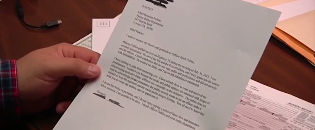 Man Writes Police Officer Thank You Letter For Arresting Him