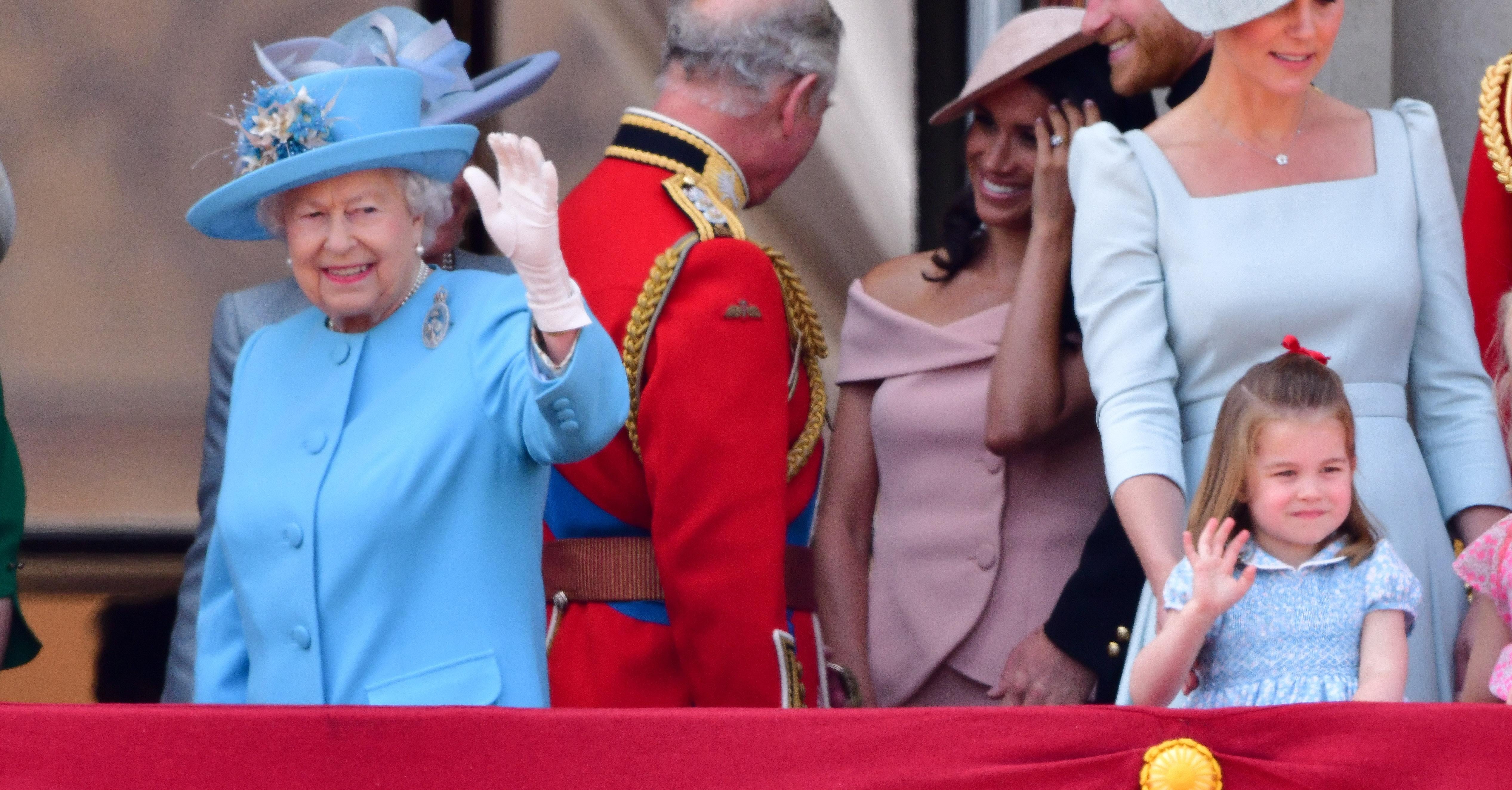 Princess Charlotte Copying Queen Elizabeth II's Wave Video | PS Celebrity