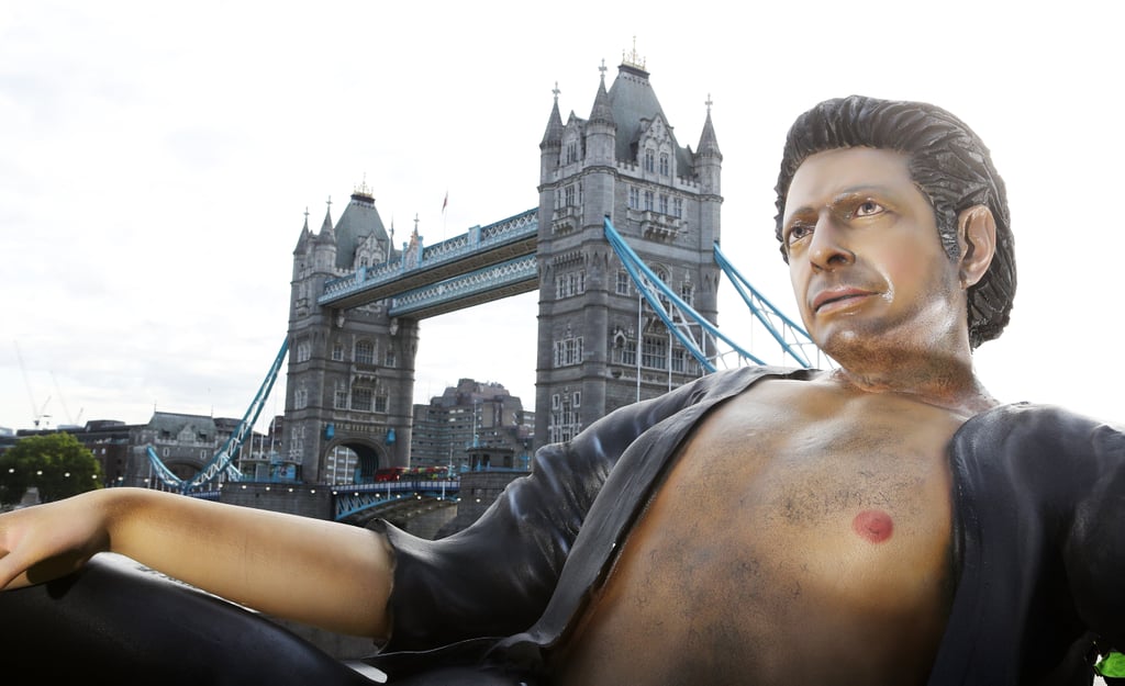 Giant Jeff Goldblum Sculpture in London