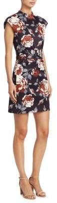 Theory Belted Floral Dress