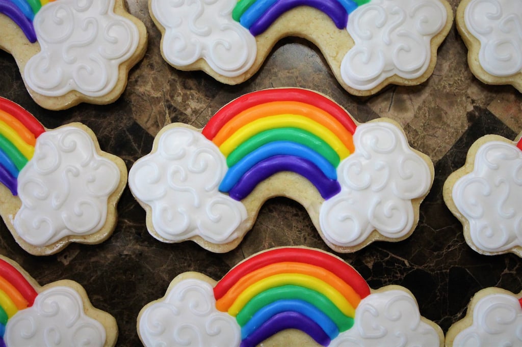 Rainbow Cloud Cookies