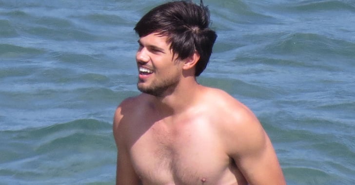 Taylor Lautner Shirtless on Set in LA  POPSUGAR Celebrity