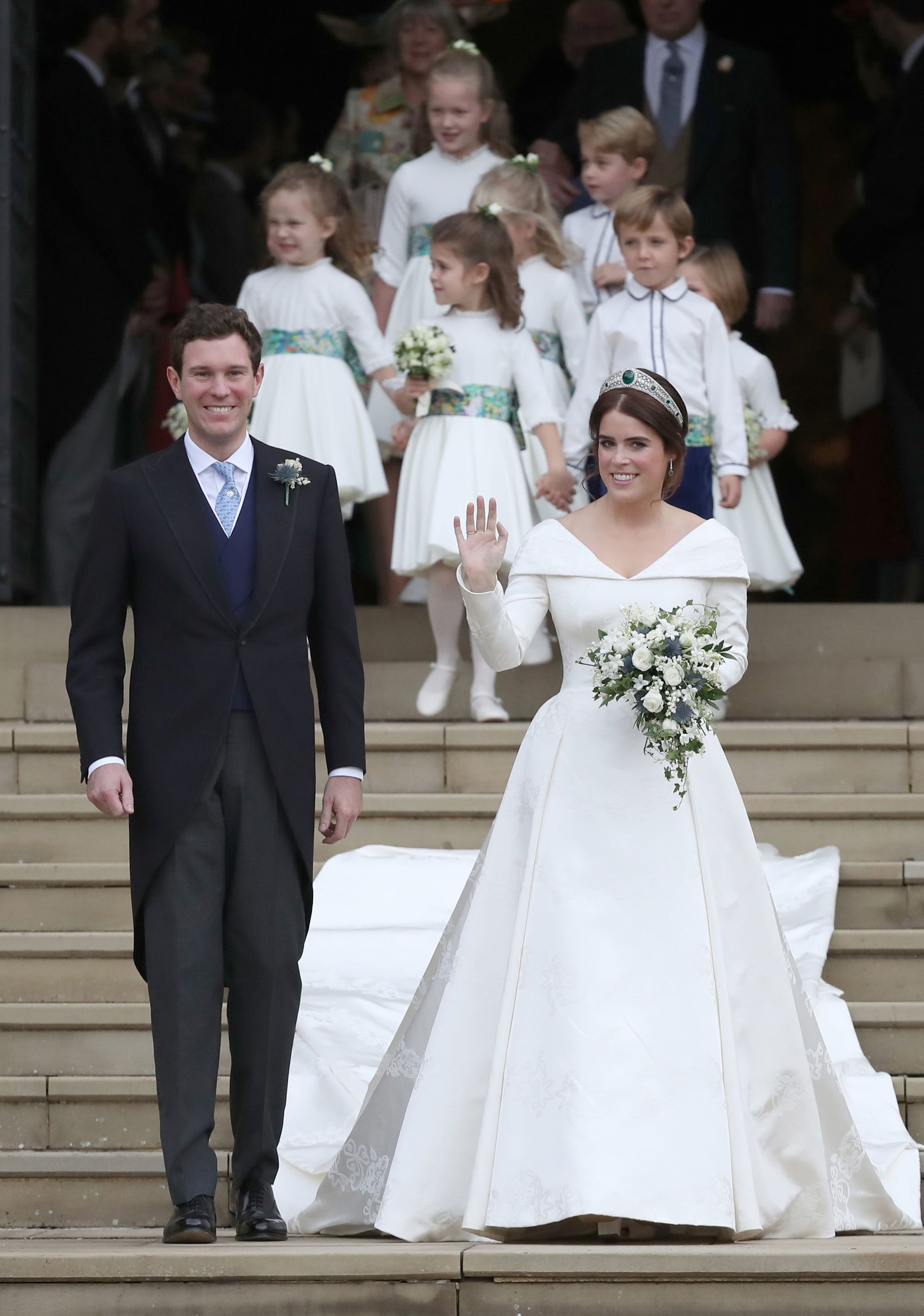 princess eugenie wedding dress evening