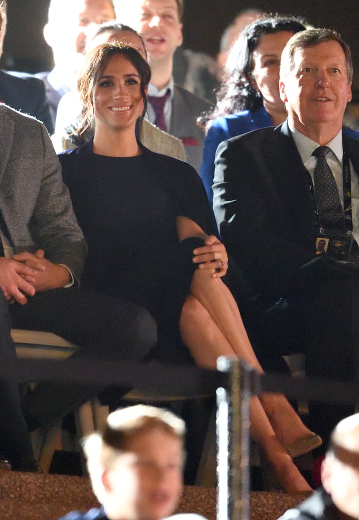 Meghan Markle Wears Stella McCartney Cape Dress October 2018