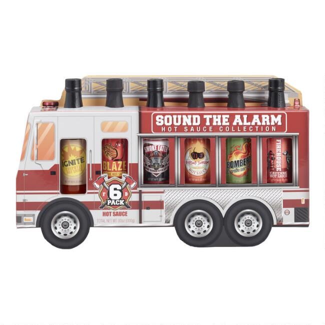 Fire Truck Hot Sauce Sampler Six Pack