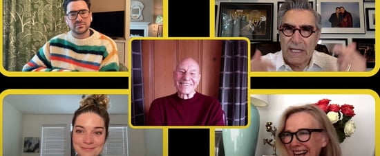 Sir Patrick Stewart Interviews Schitt's Creek Cast | Video