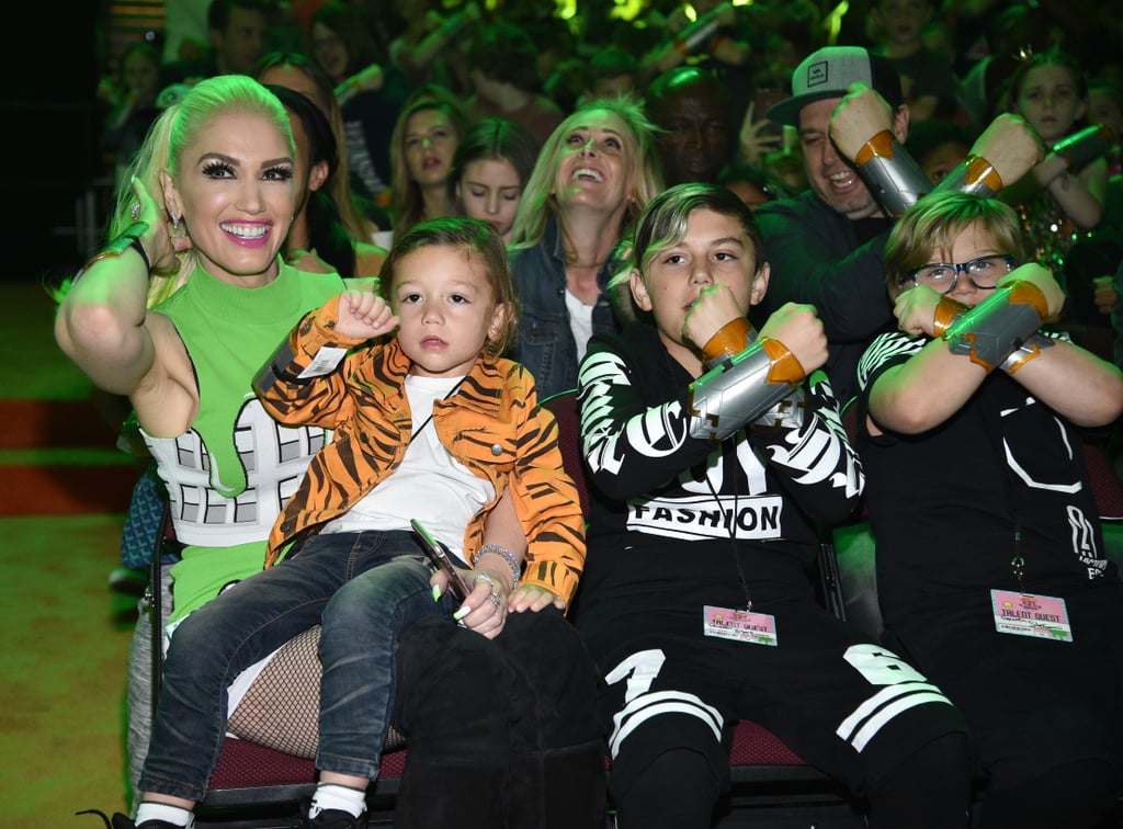Gwen Stefani and Sons at 2017 Kids' Choice Awards