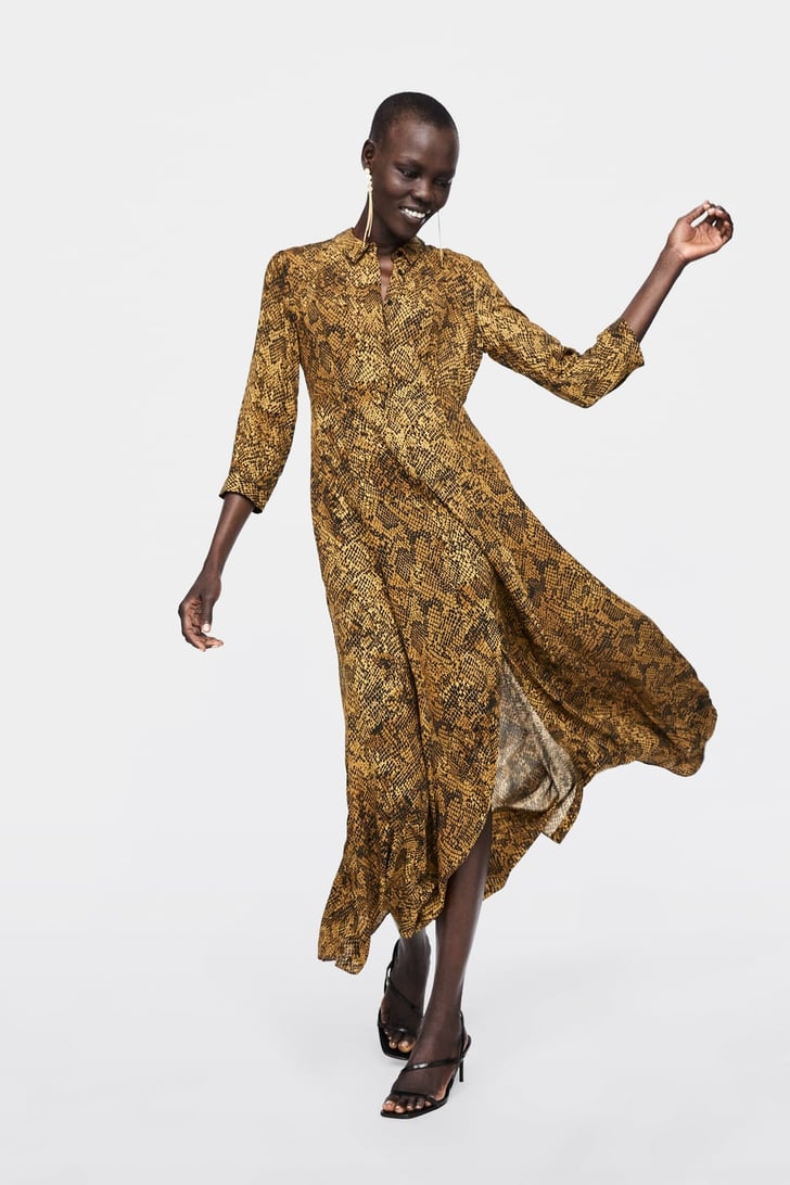 Zara Animal Print Dress | Dresses That Flatter Every Body Type ...