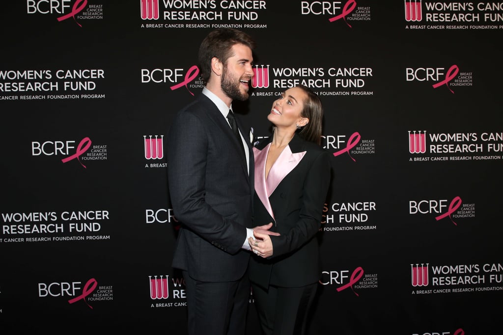 Miley Cyrus Liam Hemsworth at Cancer Research Fund Gala 2019