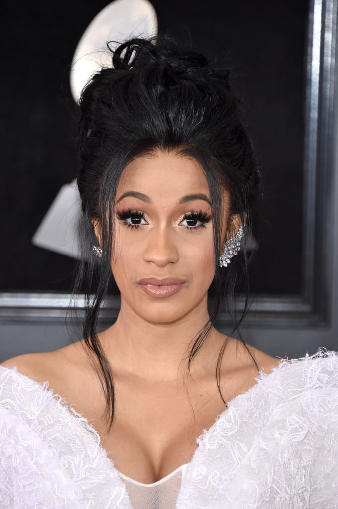 Cardi B Hair and Makeup Grammys 2018