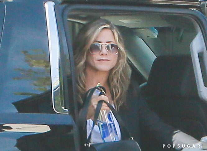 Jennifer Aniston Goes to the Hair Salon 2014 | Pictures
