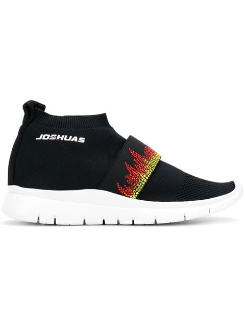 Joshua Sanders Embellished Flame Sneakers