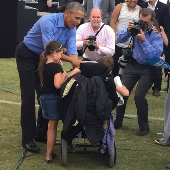Boy With Cerebral Palsy Thrown From Trump Rally Meets Obama