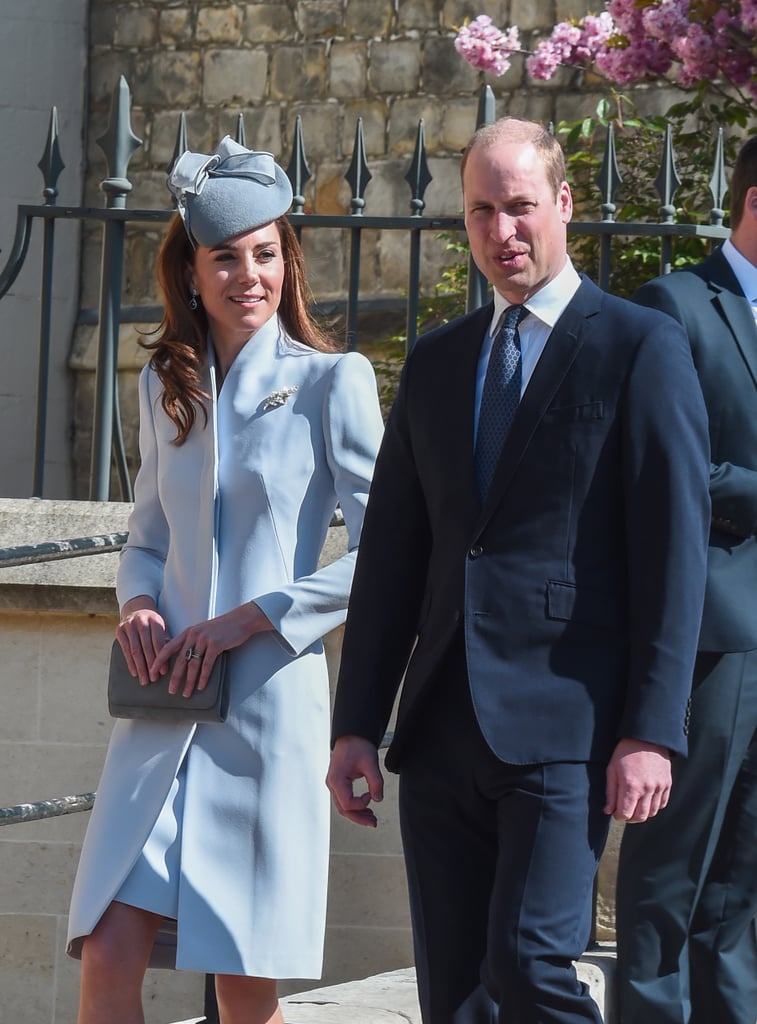 Kate Middleton Blue Coat on Easter 2019