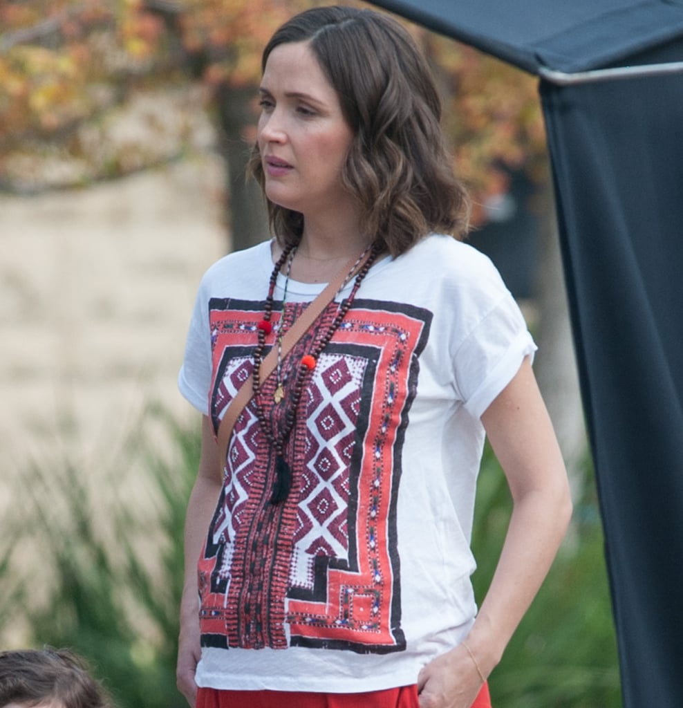 Rose Byrne Baby Bump on the Set of Neighbors 2