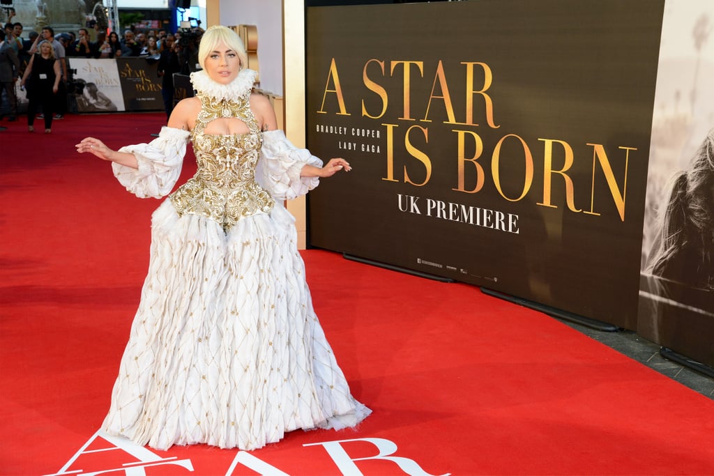 Lady Gaga Alexander McQueen Dress A Star Is Born Premiere