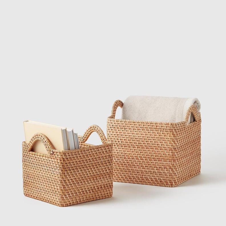 Marie Kondo Ori Rattan Honey Natural Curved Cubes