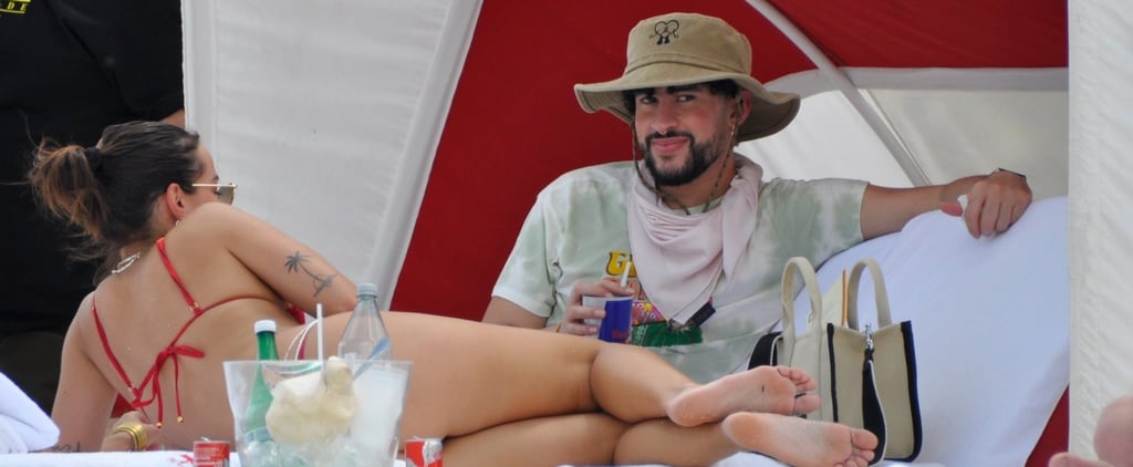 Bad Bunny, Gabriela Berlingeri Relax on the Beach in Miami