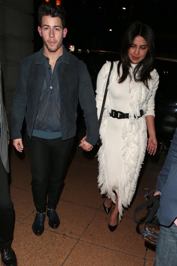 Priyanka Chopra White Dress With Nick Jonas