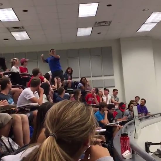 Ohio State Student Paper Ball Toss Video