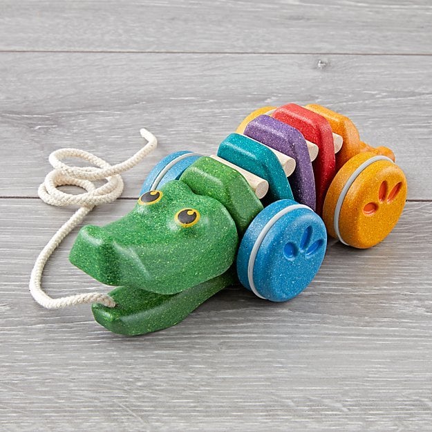 Plan Toys Rainbow Alligator Pull Toy