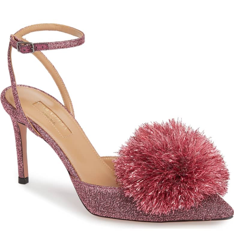 Aquazzura Powder Puff Ankle Strap Pump