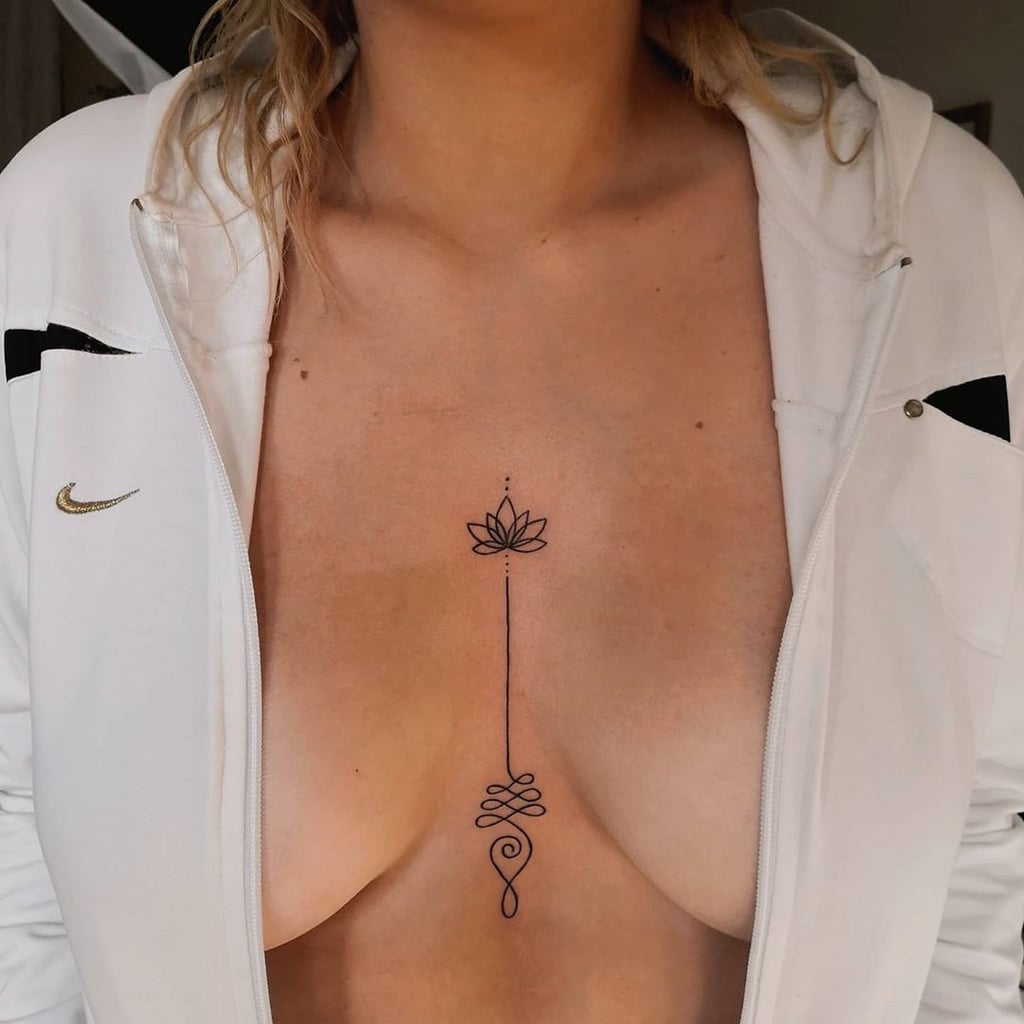 22 beautiful inkings thatll tempt you into wanting a sternum tattoo   Metro News