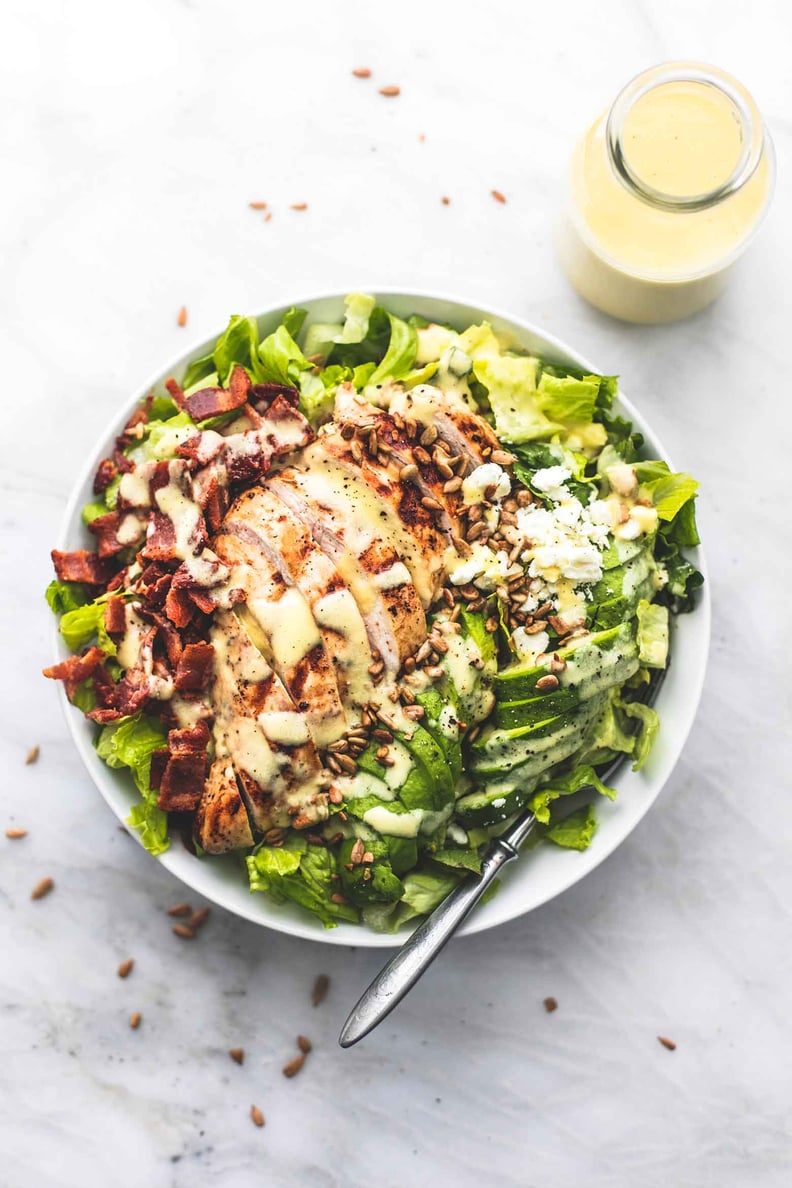 Chicken, Bacon and Avocado Salad with Sweet Vidalia Onion Dressing