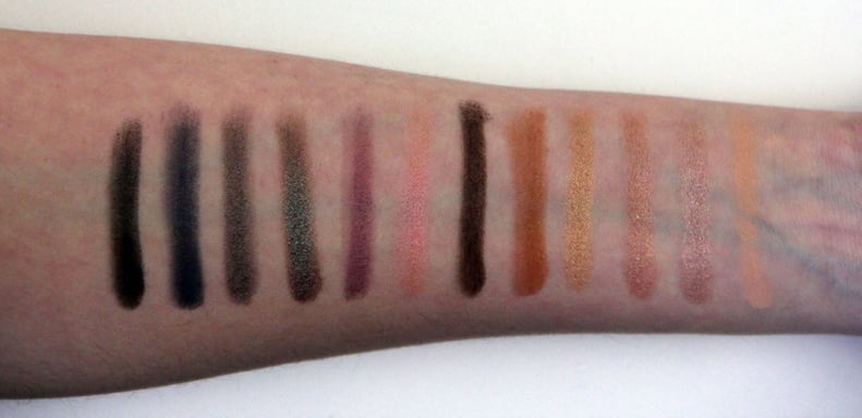Urban Decay Nocturnal Shadow Box Palette Swatched on Fair Skin