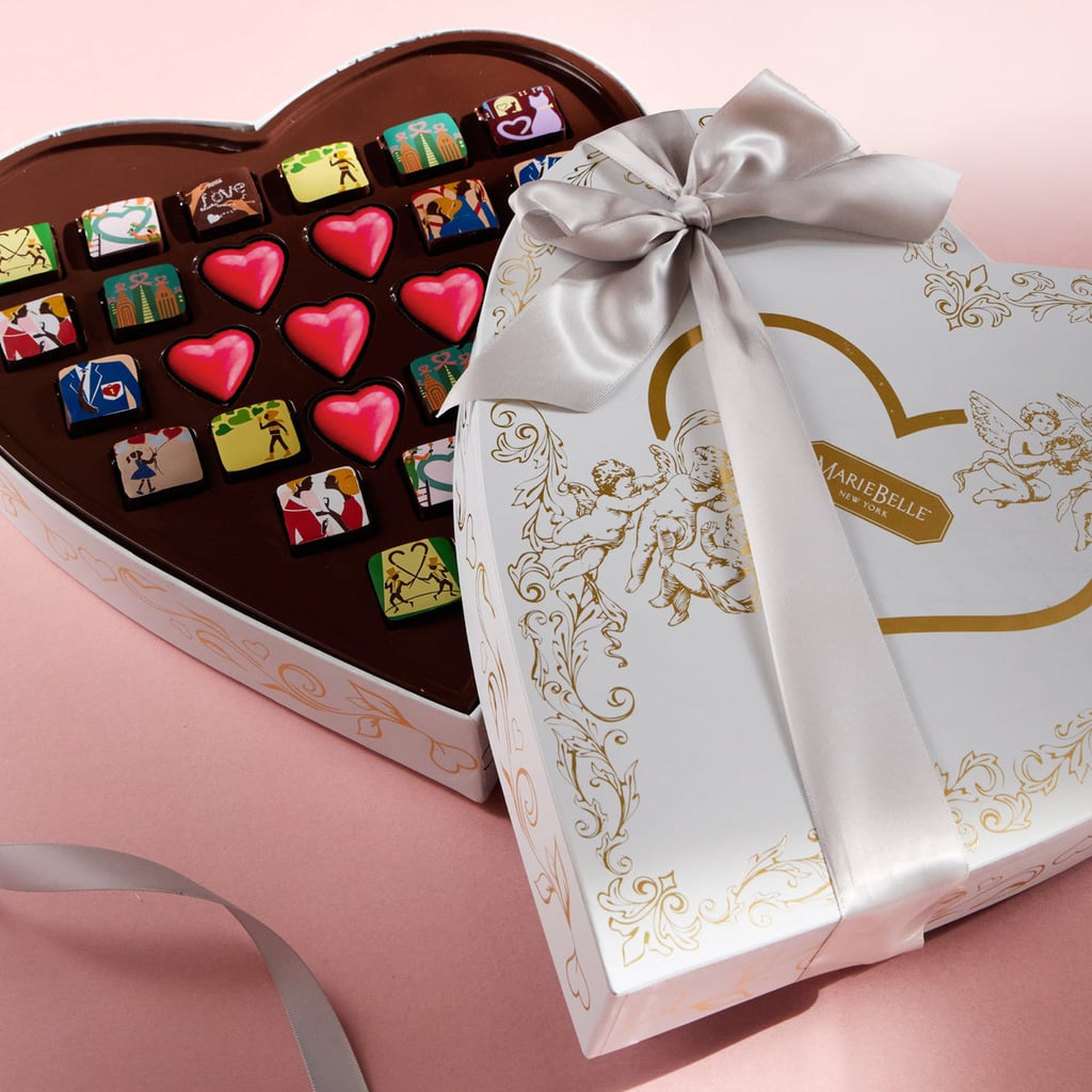 Marie Belle Valentine's Day Chocolate Ganache Heart Box
