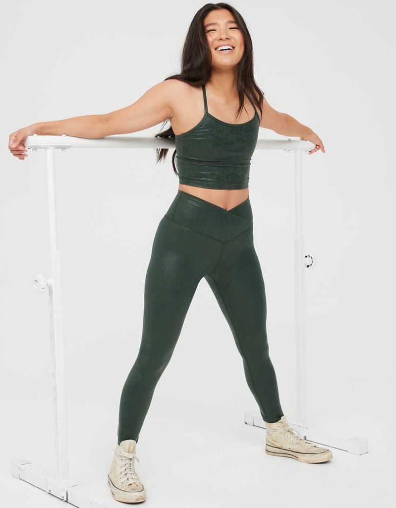 A Little Shine: OFFLINE The Hugger Crossover High Waisted Crackle Legging