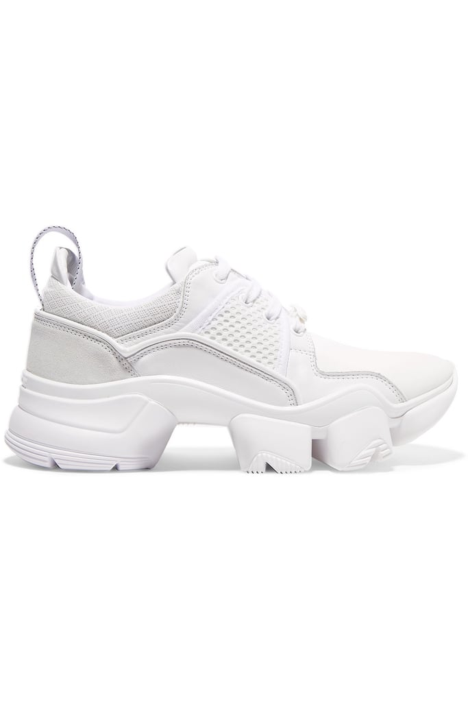Givenchy Jaw Mesh and Suede-Trimmed Leather, Neoprene, and Rubber Sneakers