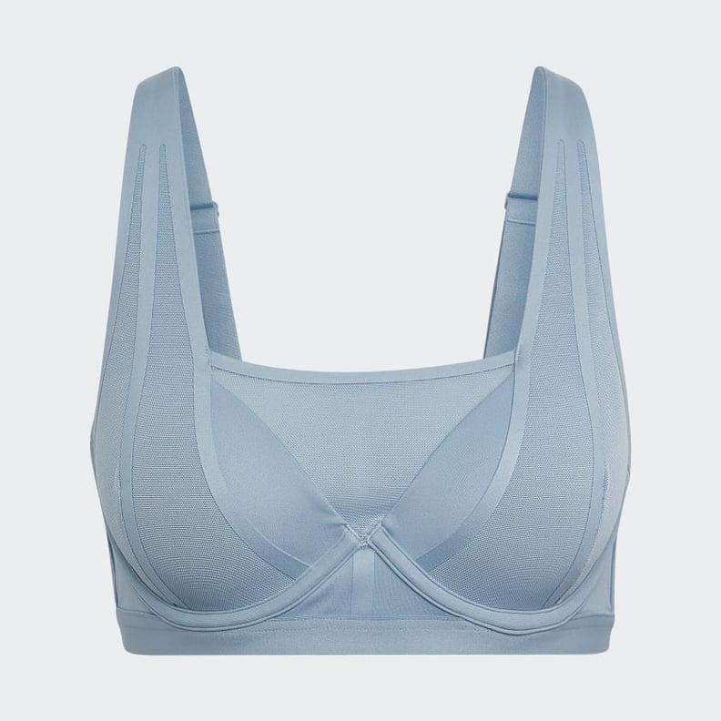 adidas Training Light-Support Ribbed Bra - Blue