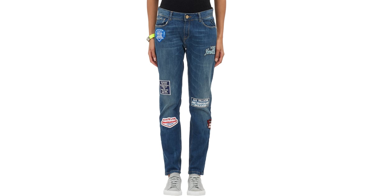 EACH X OTHER Patched Jeans ($547) | Fall Denim Trends 2014 | POPSUGAR ...