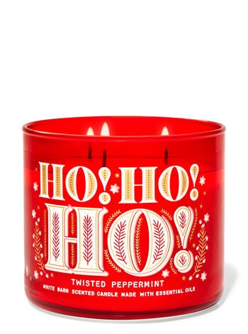 Twisted Peppermint Three-Wick Candle