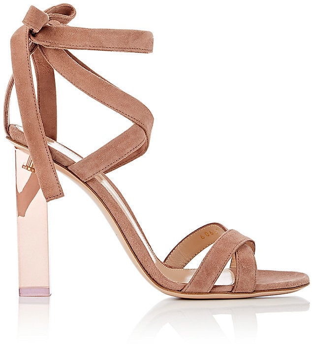 The show-stopping Gianvito Rossi Women's Suede Ankle-Tie Sandals ($1,075) make sure all eyes are on you.