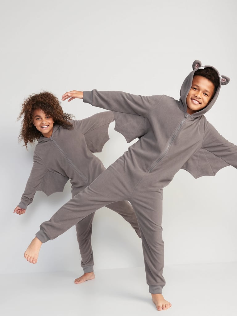 Old Navy Bat Microfleece Gender-Neutral One-Piece Pajamas for Kids