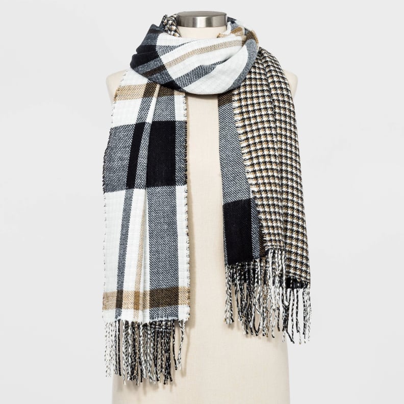Striped Woven Reversible Oblong Scarf