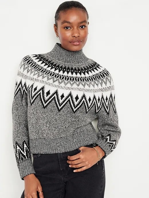 Old Navy Mock-Neck Cropped Sweater