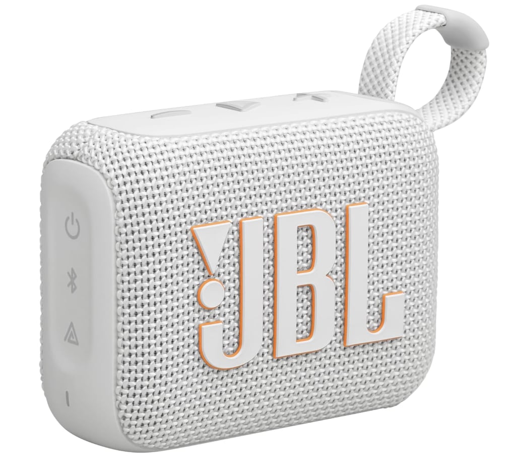 JBL Go 4 ($40, originally $50)
Another tech find I'd feel confident gifting (with a larger budget) would be this JBL portable speaker. It's waterproof, compact, and the sound quality is no joke.