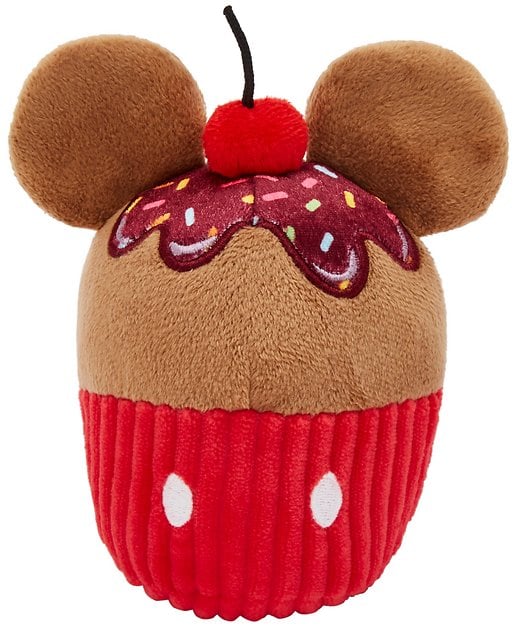 Mickey Mouse Cupcake Plush Squeaky Dog Toy