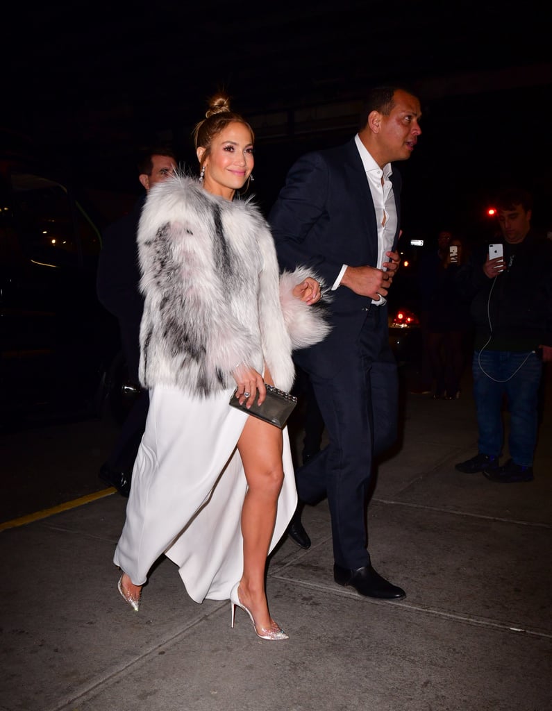 Jennifer Lopez White Elie Saab Dress at Second Act Afterparty