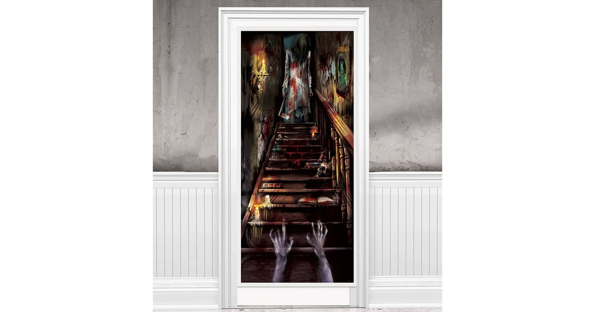 Haunted Mansion Door Cover | Best Halloween Decorations For Dorm Rooms ...