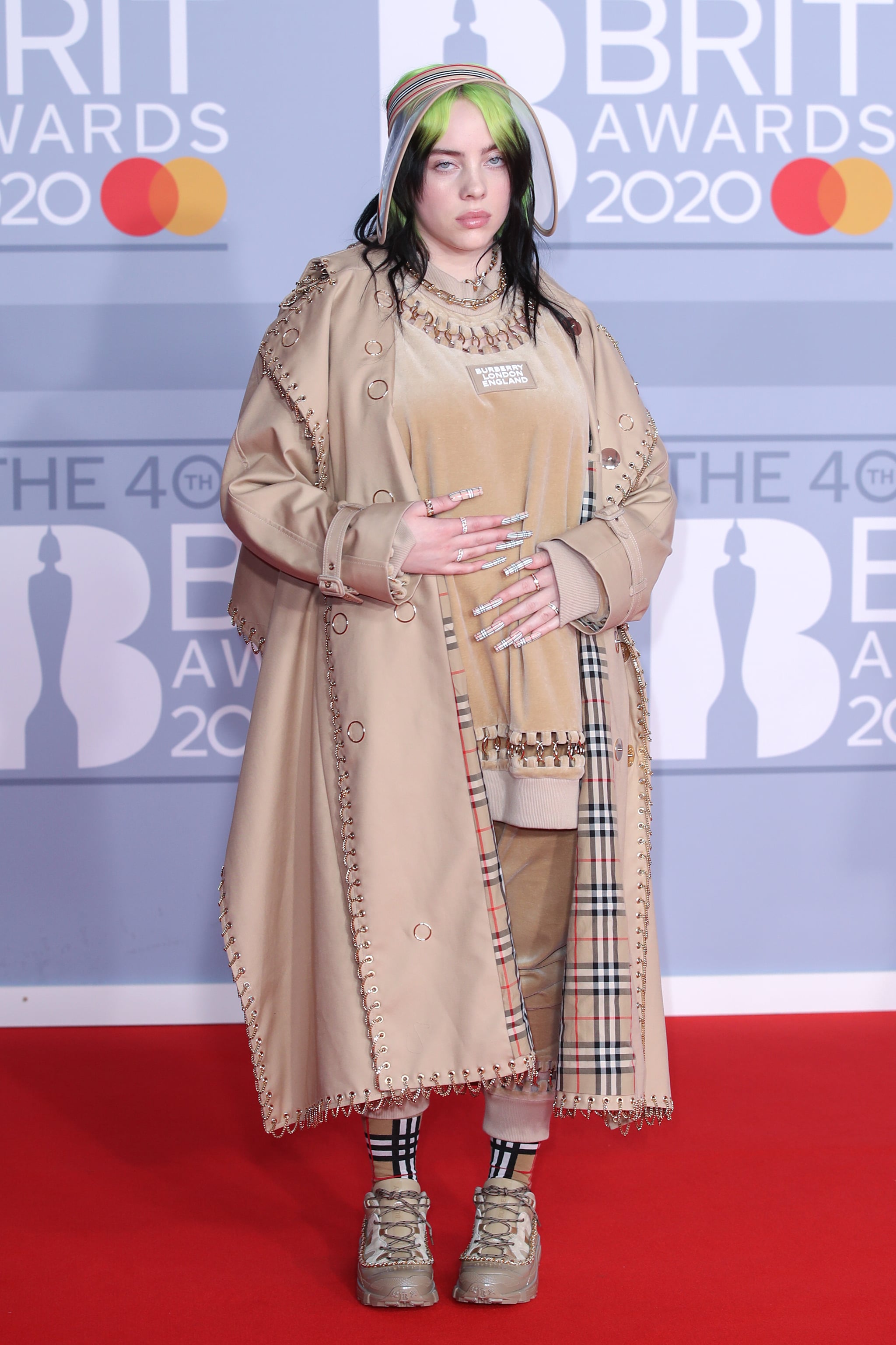 Billie Eilish's Burberry Outfit at the 2020 BRIT Awards | POPSUGAR Fashion