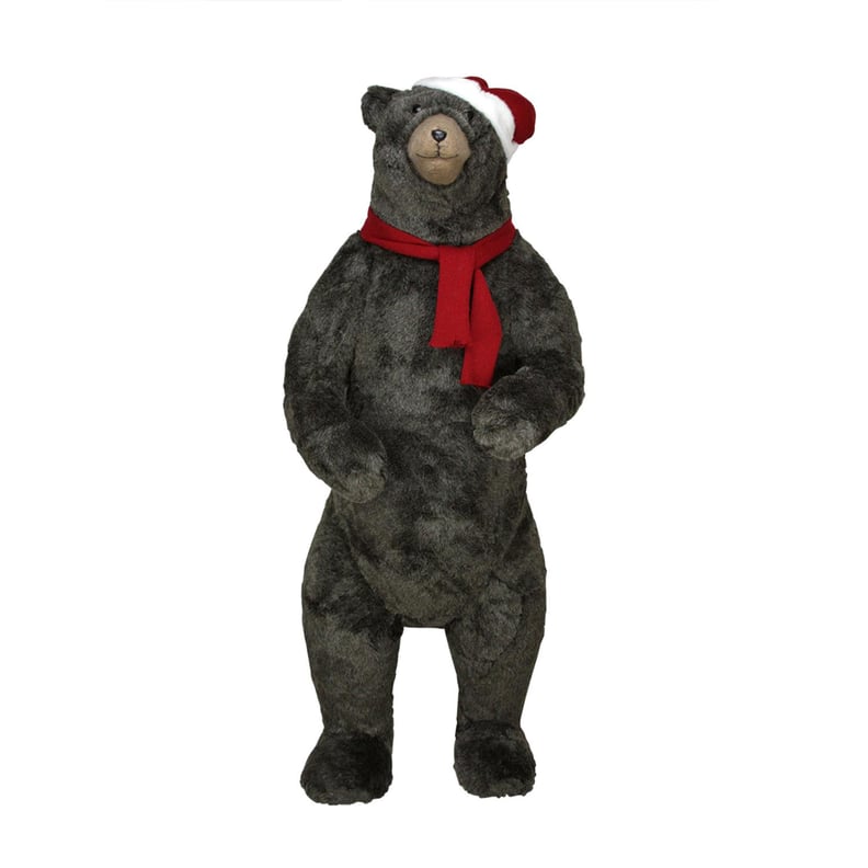 Life-Sized Standing Plush Brown Bear