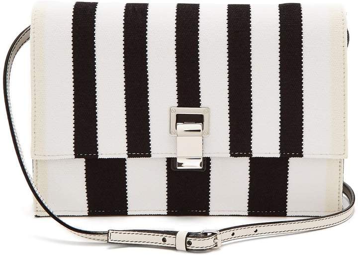 Proenza Schouler Striped Knit and Leather Bag
