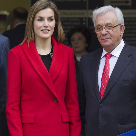 Queen Letizia in a Red Trench Coat February 2016 | Pictures