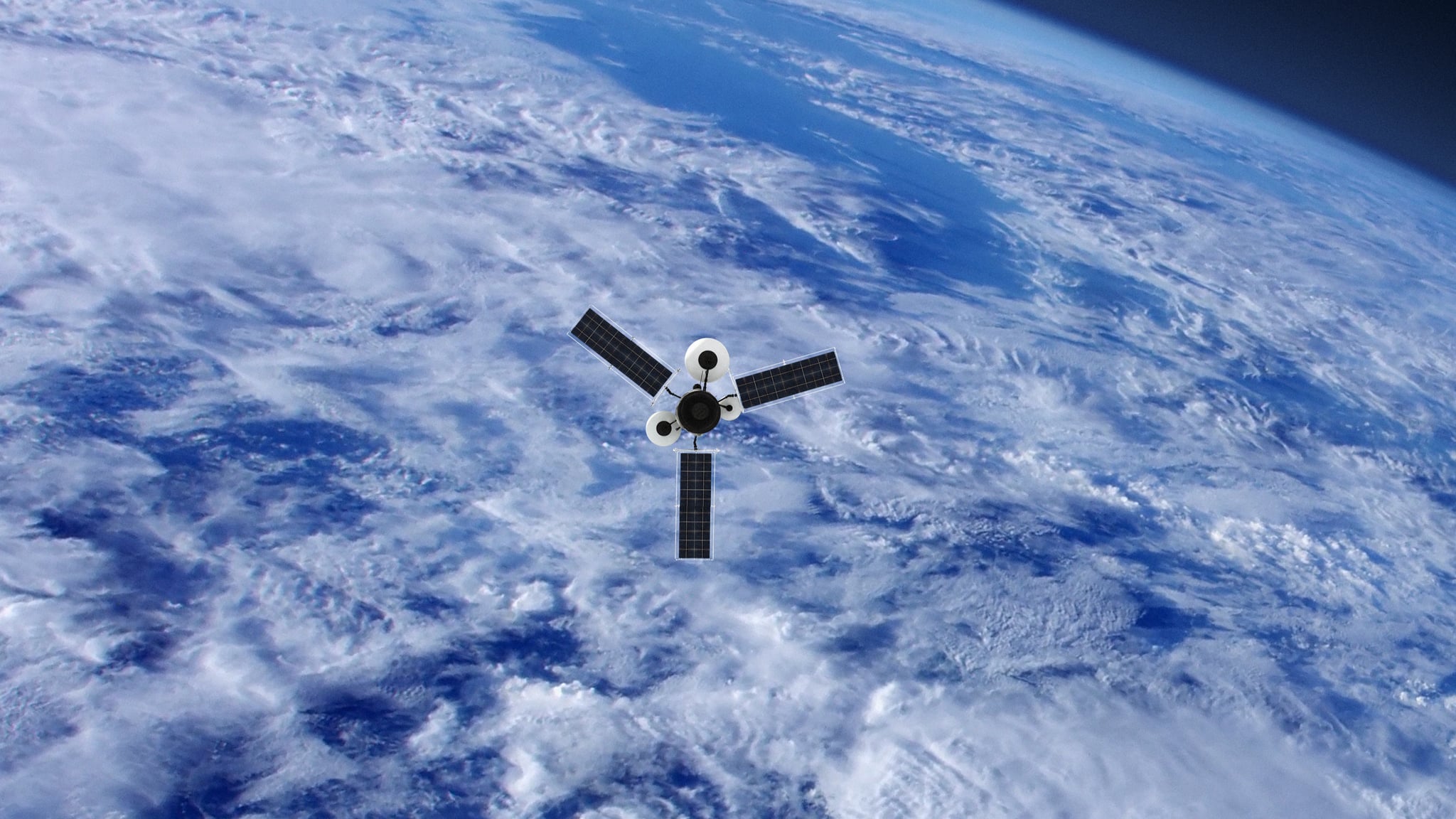 GPS o satélite meteorológico en órbita