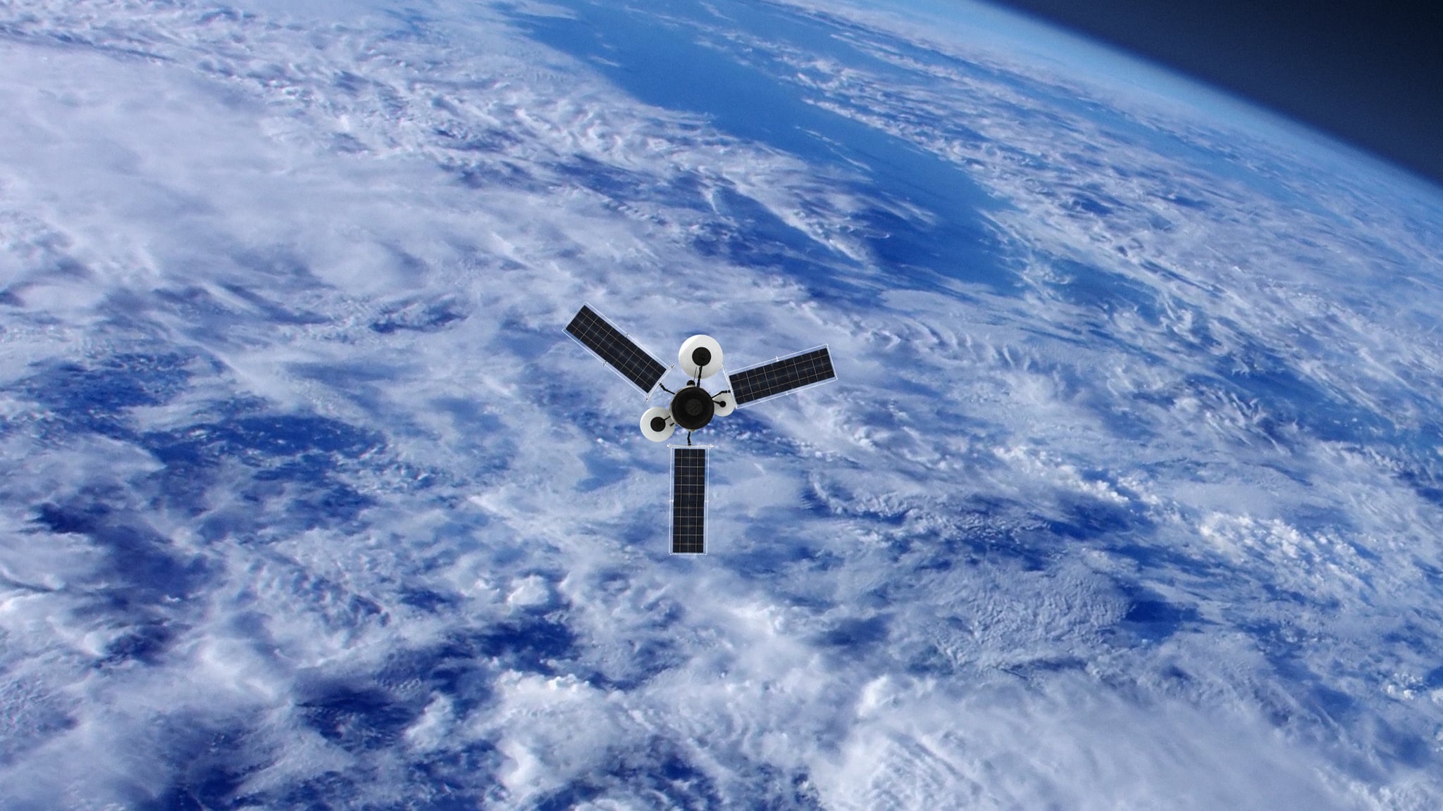 GPS or Weather Satellite orbiting Earth GPS or Weather Satellite orbiting Earth