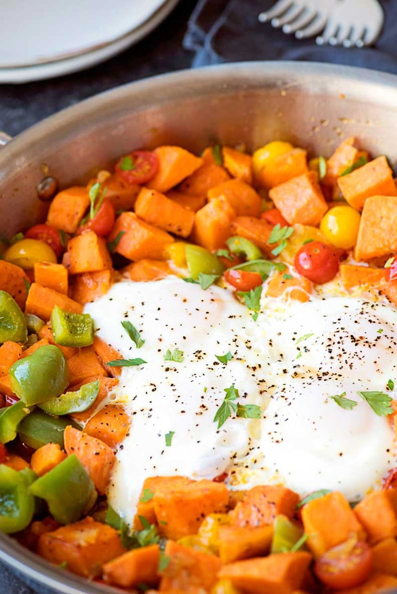 Sweet Potato Hash With Fried Eggs